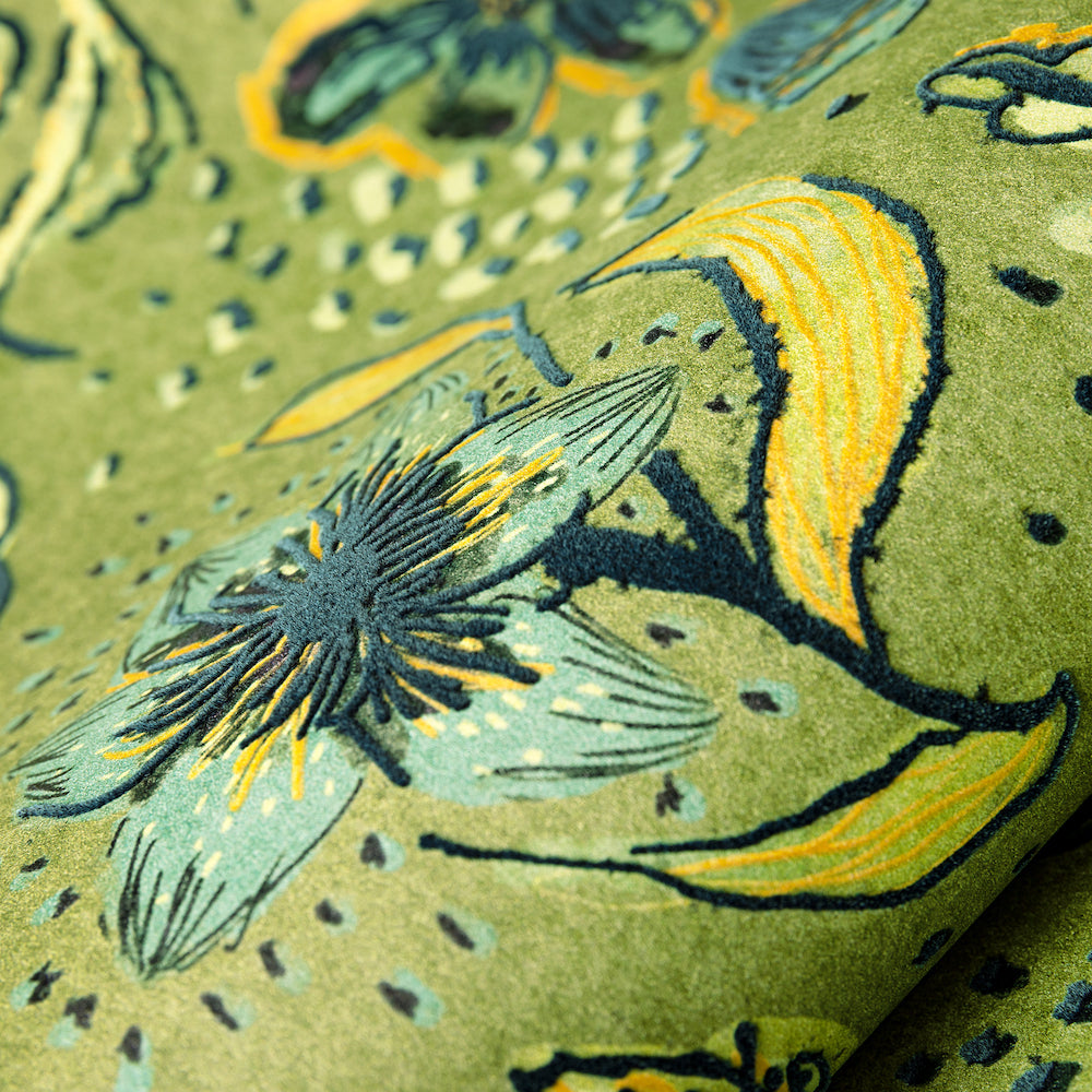 Salt & Pepper - Felice Flock botanical wallpaper Hohenberger    