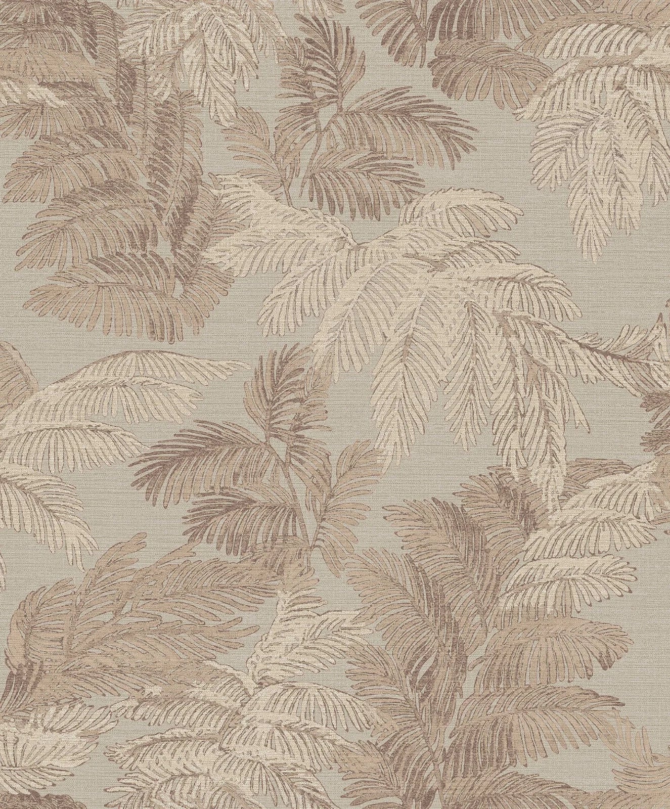 Thema - Canopy botanical wallpaper Parato Roll Tan 28812