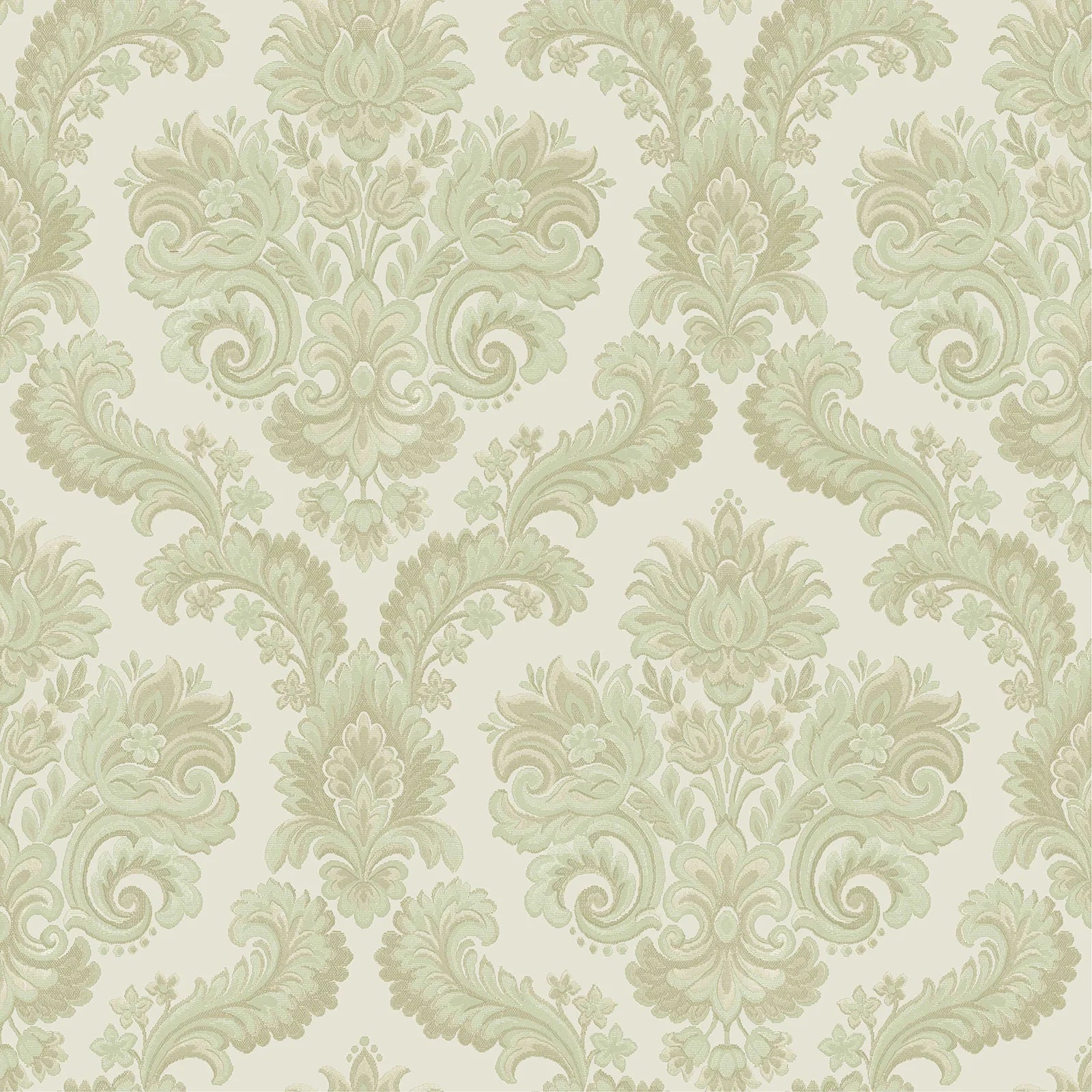 Thema - Regal damask wallpaper Parato Roll Green 28825