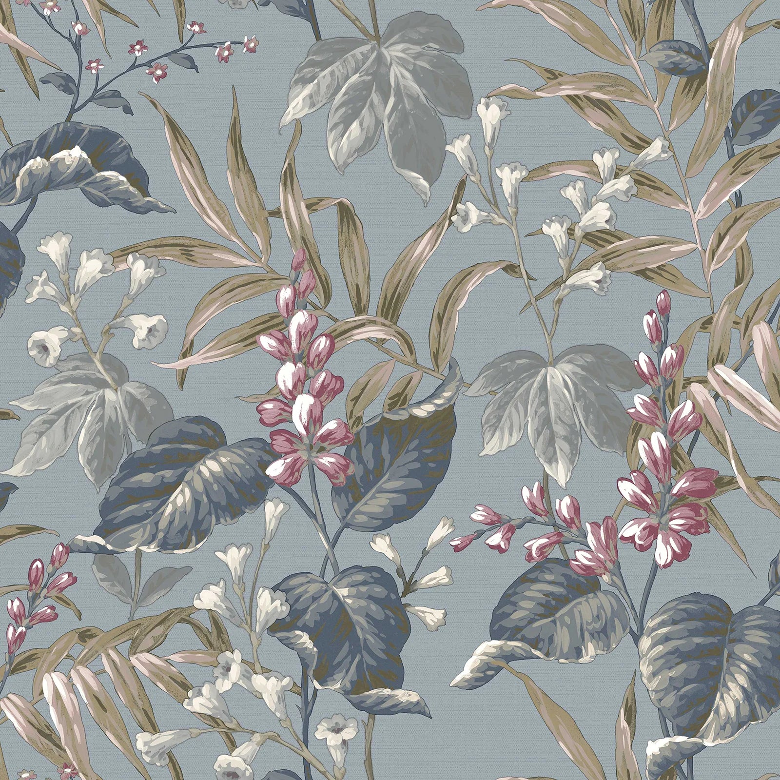 Thema - Grove damask wallpaper Parato Roll Blue 28856