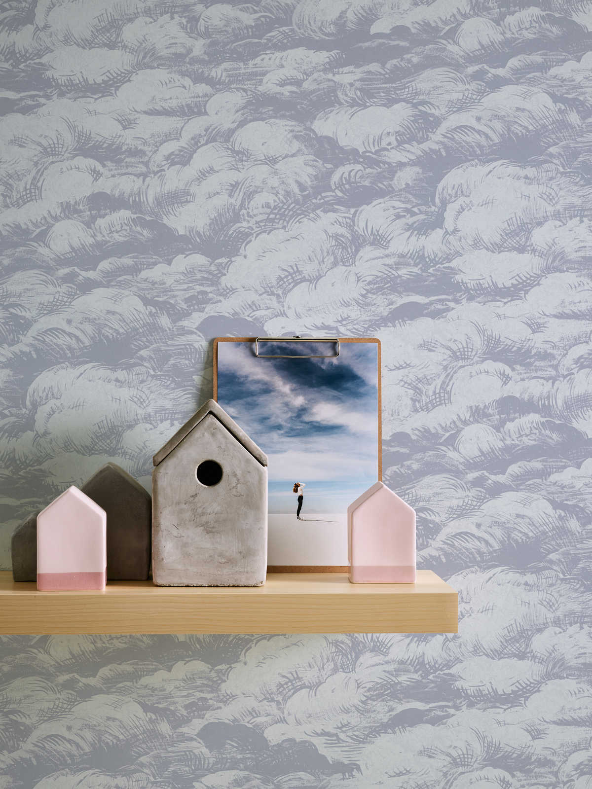 Jungle Chic - Clouds Above botanical wallpaper AS Creation    