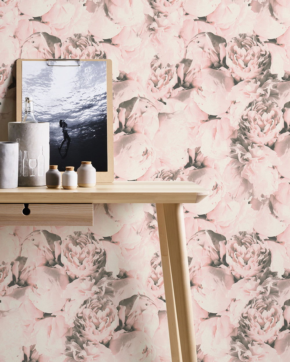 Neue Bude 2.0 - Sparkling Peonies botanical wallpaper AS Creation    