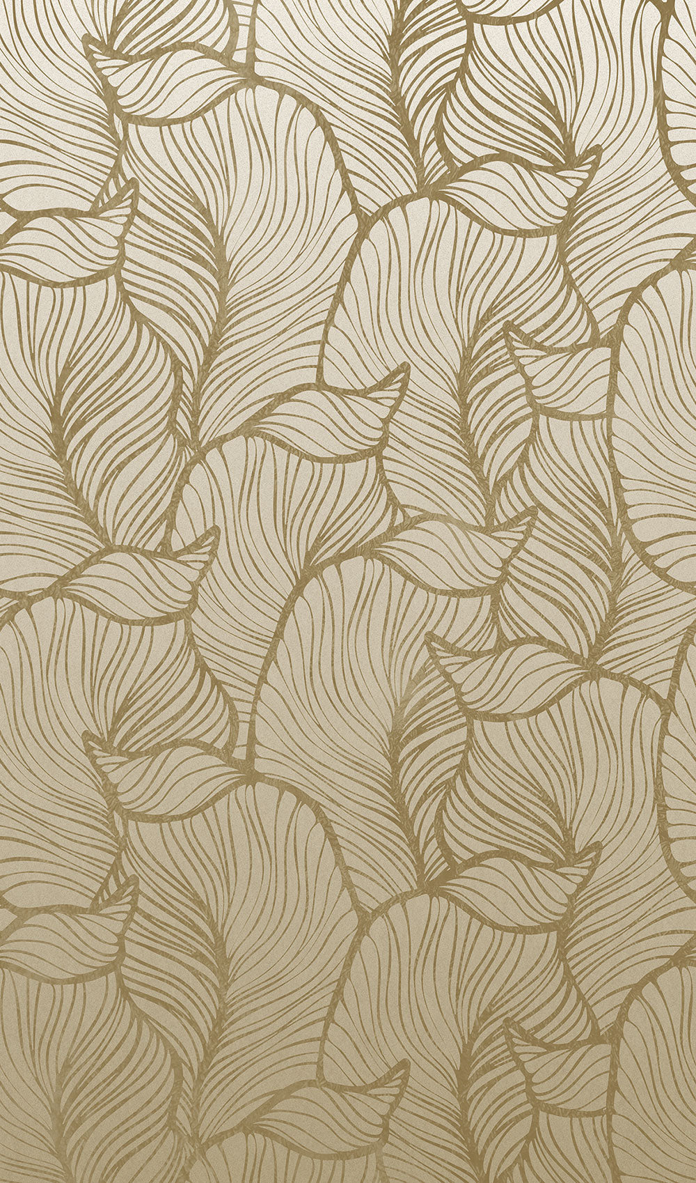 Smart Art Easy - Giant Leaves smart walls Marburg Beige   47270