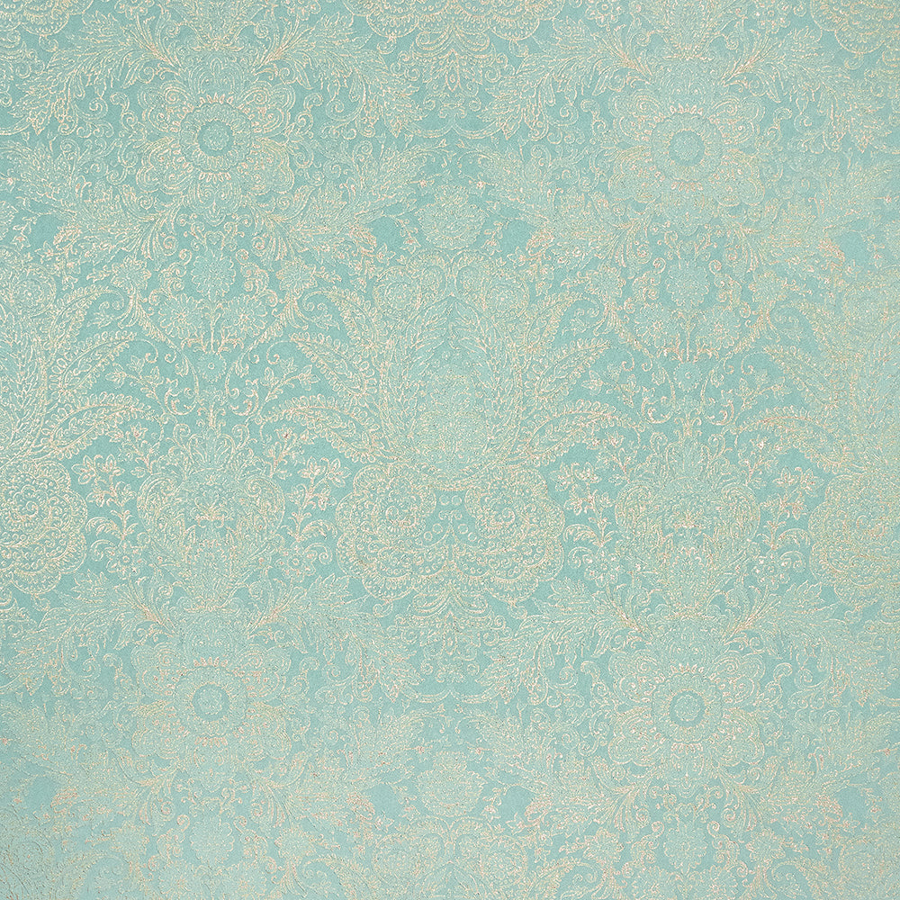 Precious - Brocade damask wallpaper Hohenberger Roll Turquoise  65187-HTM