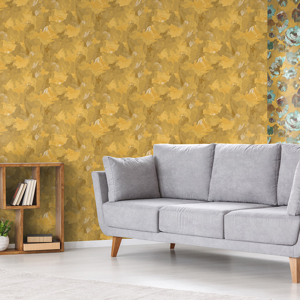 Julie Feels Home - Paeonia Brush Strokes botanical wallpaper Hohenberger    