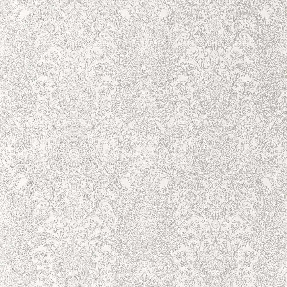 Precious - Brocade damask wallpaper Hohenberger Roll Off White  65184-HTM